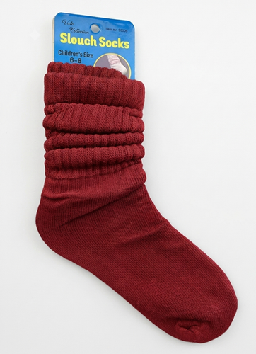 Yafa Collection Slouch Socks 6 8 Size Red.png