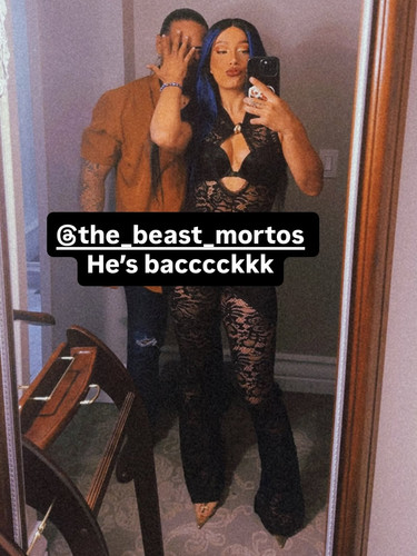 A brand new photo of both Mercedes Moné & The Beast Mortos. 🤑❤️🐂#TheCEO #MercedesMoné #Mercede.jpg