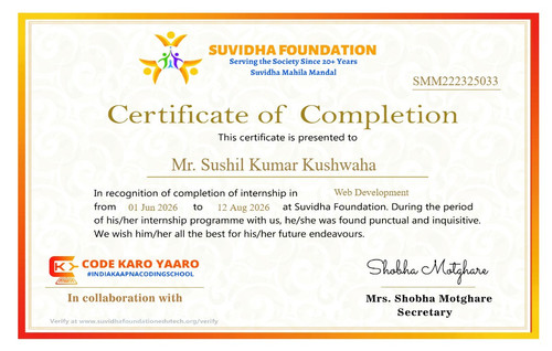 Suvidha Foundation internship Certificate.jpg