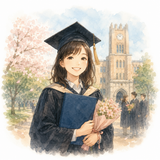 6. 卒業します（そつぎょうします）— lulus tamat [dari universitas]