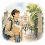 5. 入学します（にゅうがくします）— masuk [universitas]