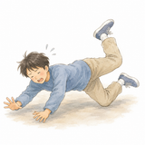 27. 転びます（ころびます）— jatuh terjatuh