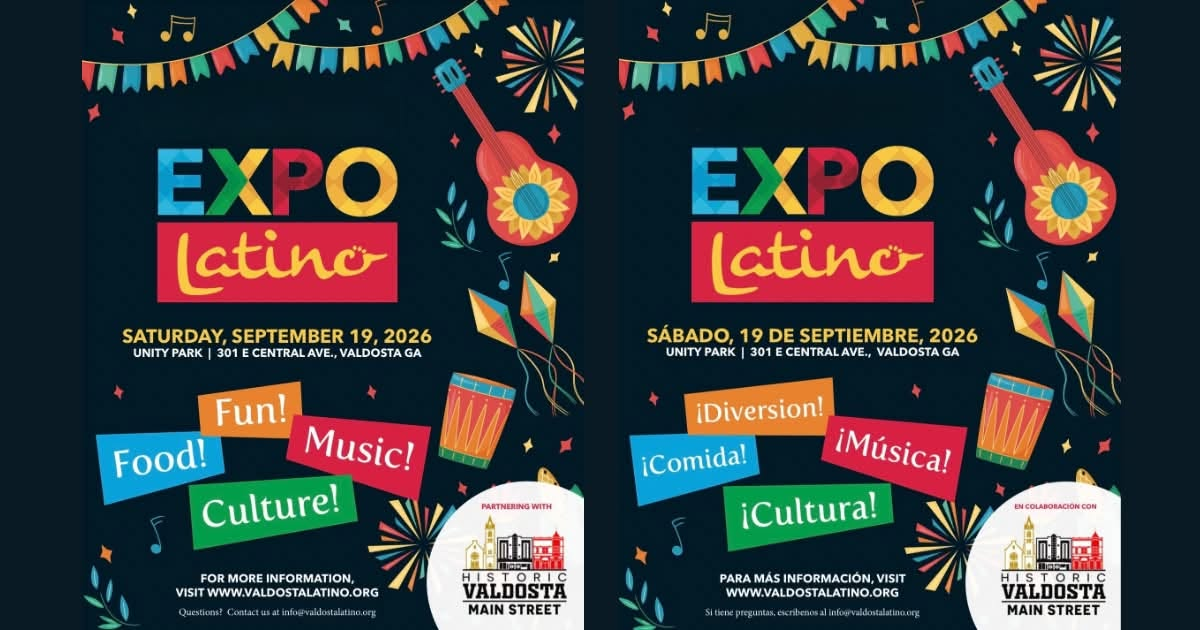 Volante Oficial Expo Latino 2026 - Valdosta Latino Association