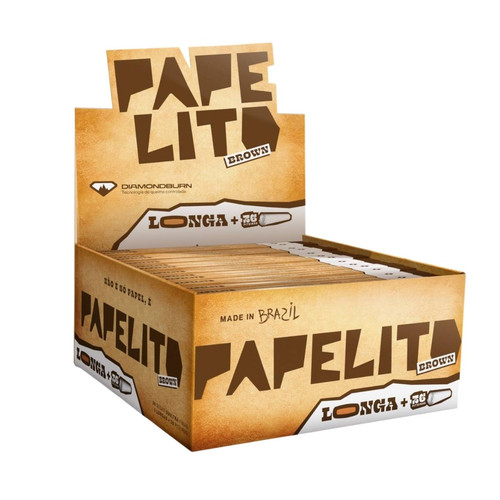 Seda Papelito Brown Longa C Piteira Display C25 Livretos
