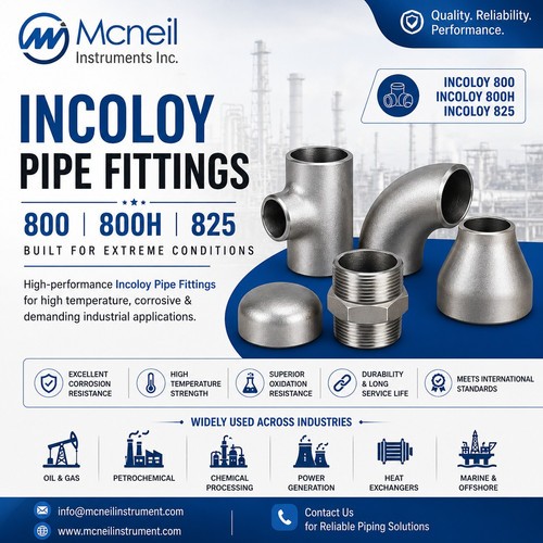 Incoloy 800, 800H & 825 Pipe Fittings Supplier in Nigeria | Mcneil Instruments.jpg