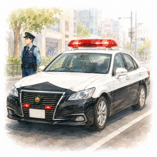 19. パトカー — mobil patroli polisi.png