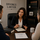 Divorce lawyer NYC consultation in progress