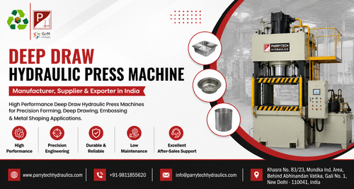 Deep draw hydraulic press machine in Delhi | Parrytech Hydraulics.png