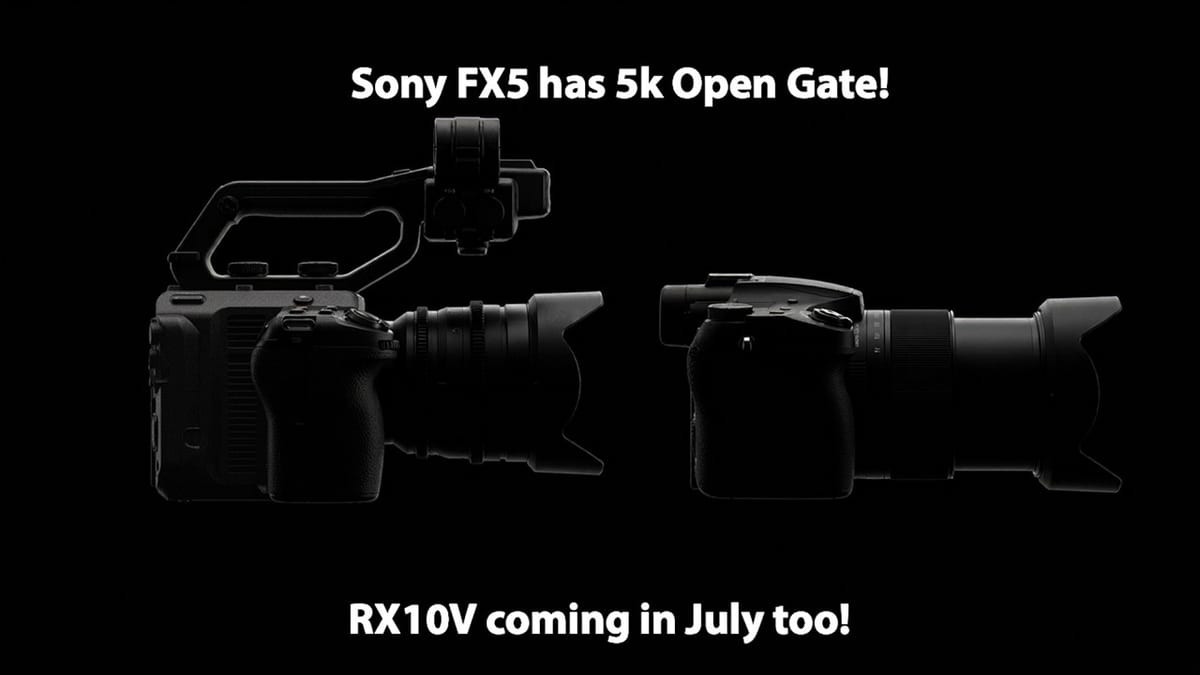 Màn hình hiển thị cài đặt thông số quay phim của máy quay Sony, có thể bao gồm tùy chọn Open Gate 5K 3:2