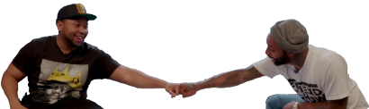 Akademiks Joe Budden Fist Bump Firms Five Touch Agreement Smiley ubz.png