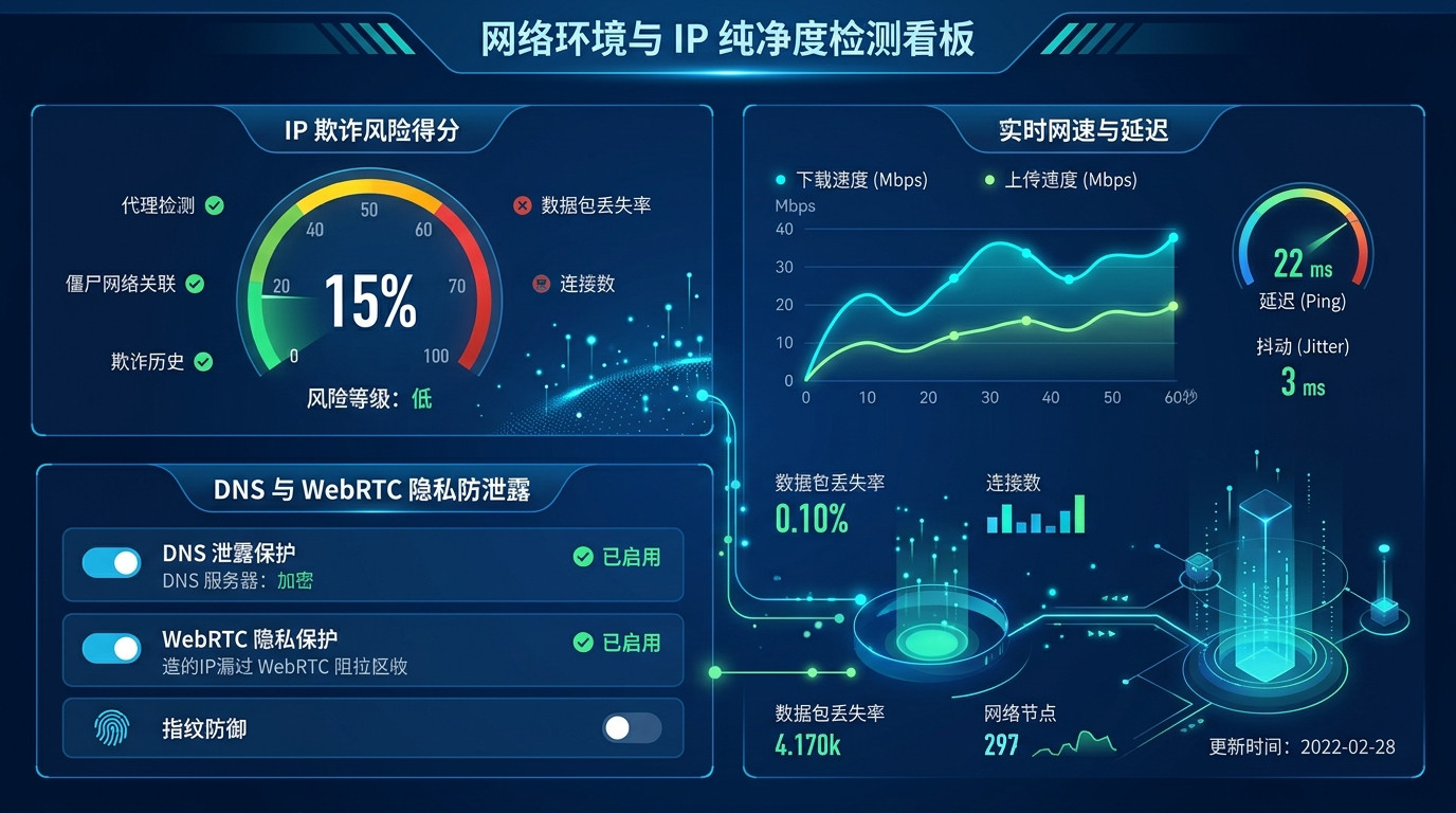网络环境与 IP 纯净度测试工具大全