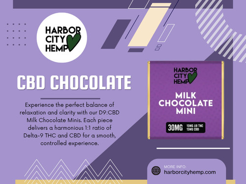 Before selecting Cbd chocolate or Delta 9 thc chocolate, it helps to review: Ingredient information: Understanding what's included supports informed decisions. Serving guidance: Following recommended serving information helps create a better overall experience. Product details: Complete labeling reduces uncertainty before purchase. Developing the habit of reading labels benefits consumers well beyond a single purchase.

For more info visit here: https://harborcityhemp.com/product/d9cbd-milk-chocolate-minis-30mg/

Contact: Harbor City Hemp
Address: 186 Specialty Pt, Sanford, FL 32771, USA
Phone: +1-619-639-4386

Read Our Blogs:
https://sites.google.com/view/harborcityhemp/thc-hard-candy
https://harborcityhemp.mystrikingly.com/blog/50mg-thc-gummies
https://harborcityhemp.medium.com/50mg-gummies-83b810c333e6

More Links:
https://c8ke.me/harborcity_hemp
https://gravatar.com/harborcityhempcbd
https://vimeo.com/harborcityhemp