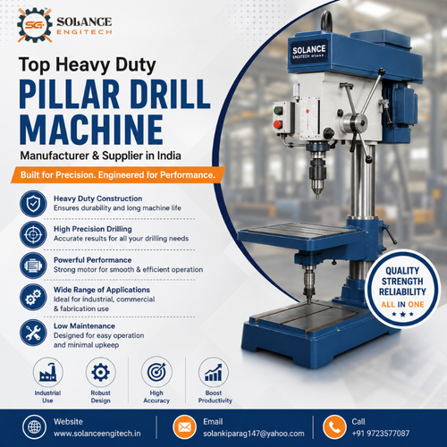 Top Heavy Duty Pillar Drill Machine Manufacturer and Supplier in India | Solance Engitech.png