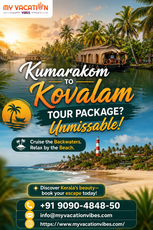 Kumarakom to Kovalam Tour Package – Unmissable!