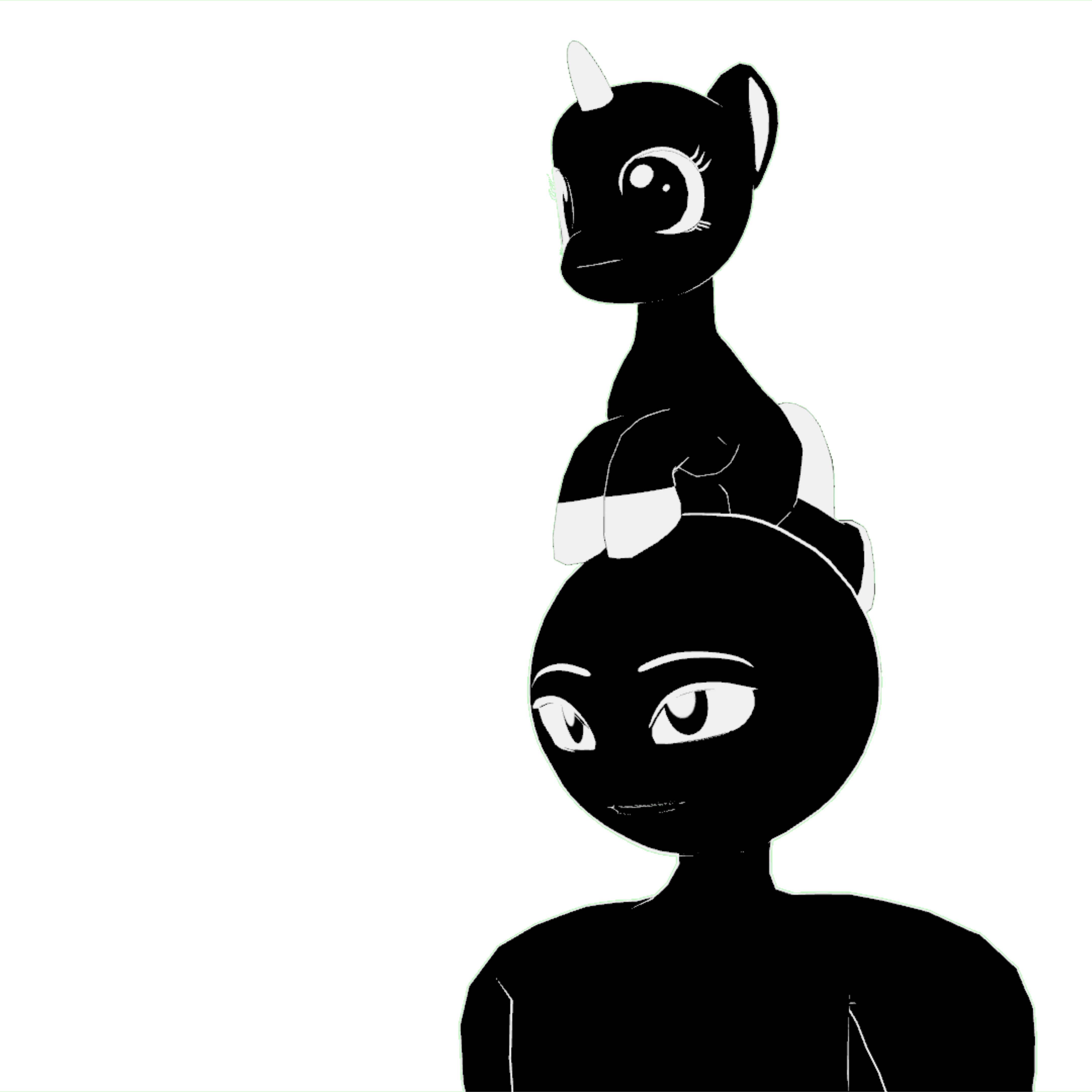 The Pony of Tara stationed on the avatar's Head