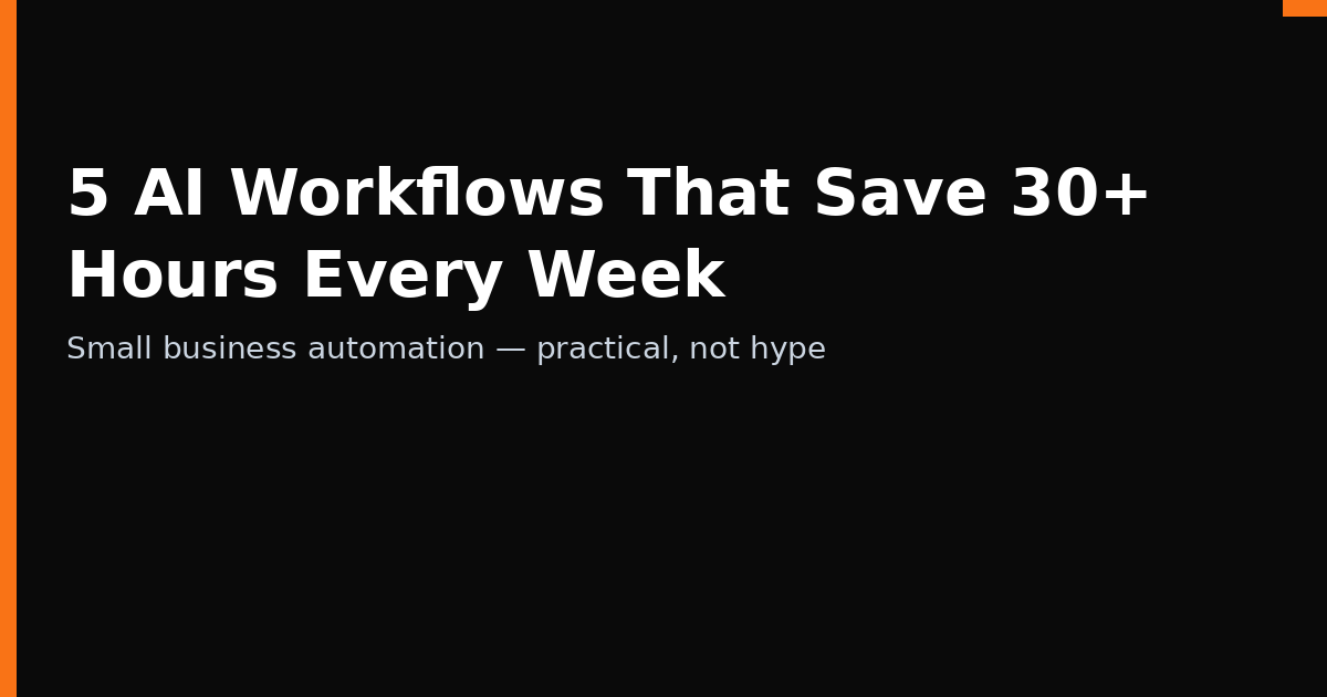 AI automation workflows