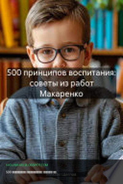 Обложка книги «500 принципов воспитания: советы из работ Макаренко» - Михаил Щеглов