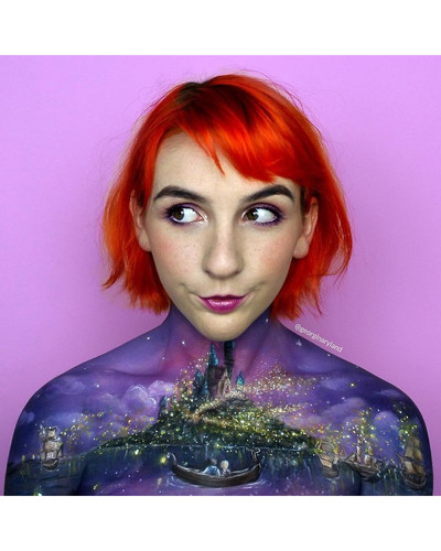 Makeup artist Georgina Ryland is using her body as a canvas on Instagram creating true masterpieces .jpg