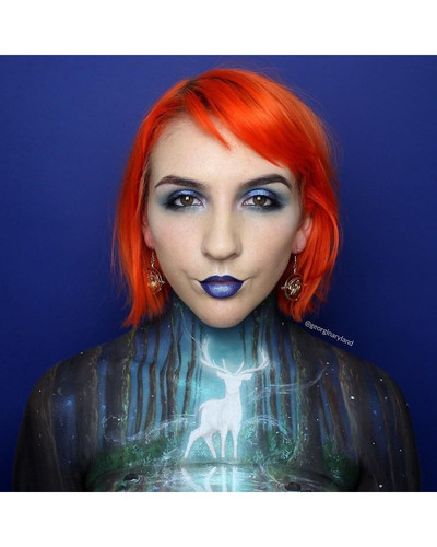 Makeup artist Georgina Ryland is using her body as a canvas on Instagram creating true masterpieces .jpg