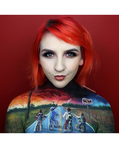 Makeup artist Georgina Ryland is using her body as a canvas on Instagram creating true masterpieces .jpg