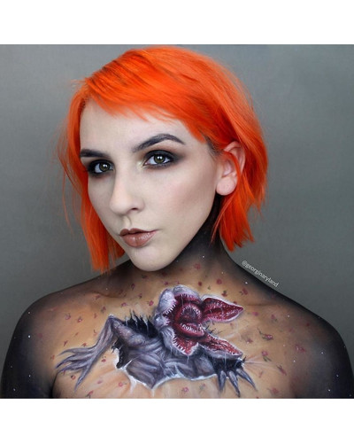 Makeup artist Georgina Ryland is using her body as a canvas on Instagram creating true masterpieces .jpg