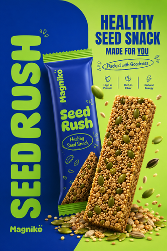 Magniko Seed Rush Low Sugar Magnesium Bar