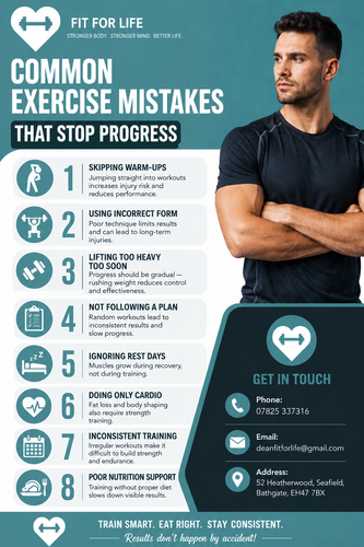 Common exercise mistakes that stop progress.2