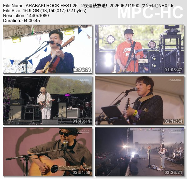 ARABAKI ROCK FEST.26 (FujiTV Next 2026.06.21)