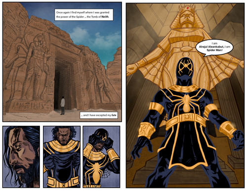 Egyptian Spiderman 2 page horiz.jpg