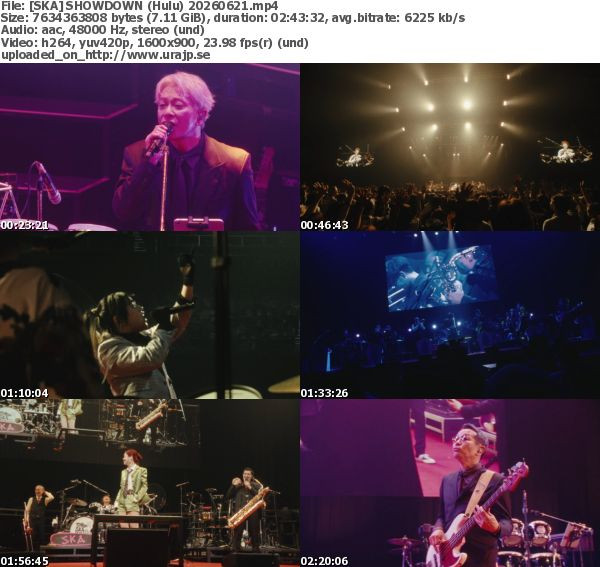 東京スカパラダイスオーケストラ – [SKA] SHOWDOWN (Hulu 2026.06.21)