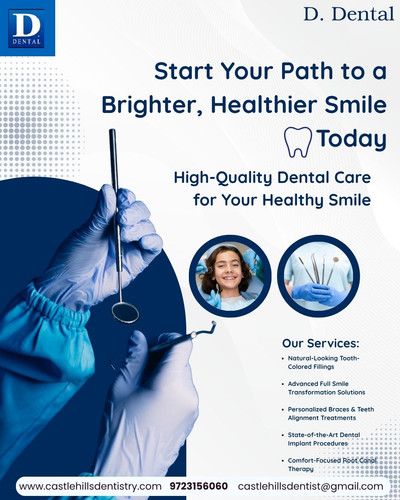 Castle Hills Dentistry provides compassionate, family-focused dental services across Lewisville, The Colony, Frisco, and Carrollton. The clinic prioritizes patient comfort, working to reduce anxiety and deliver a smooth, pain-free dental experience for all ages. Visit : www.castlehillsdentistry.com