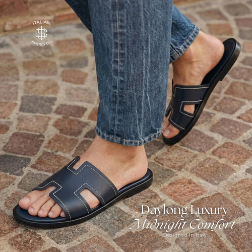 Premium Slip On Leather Slippers for Everyday Luxury.jpg