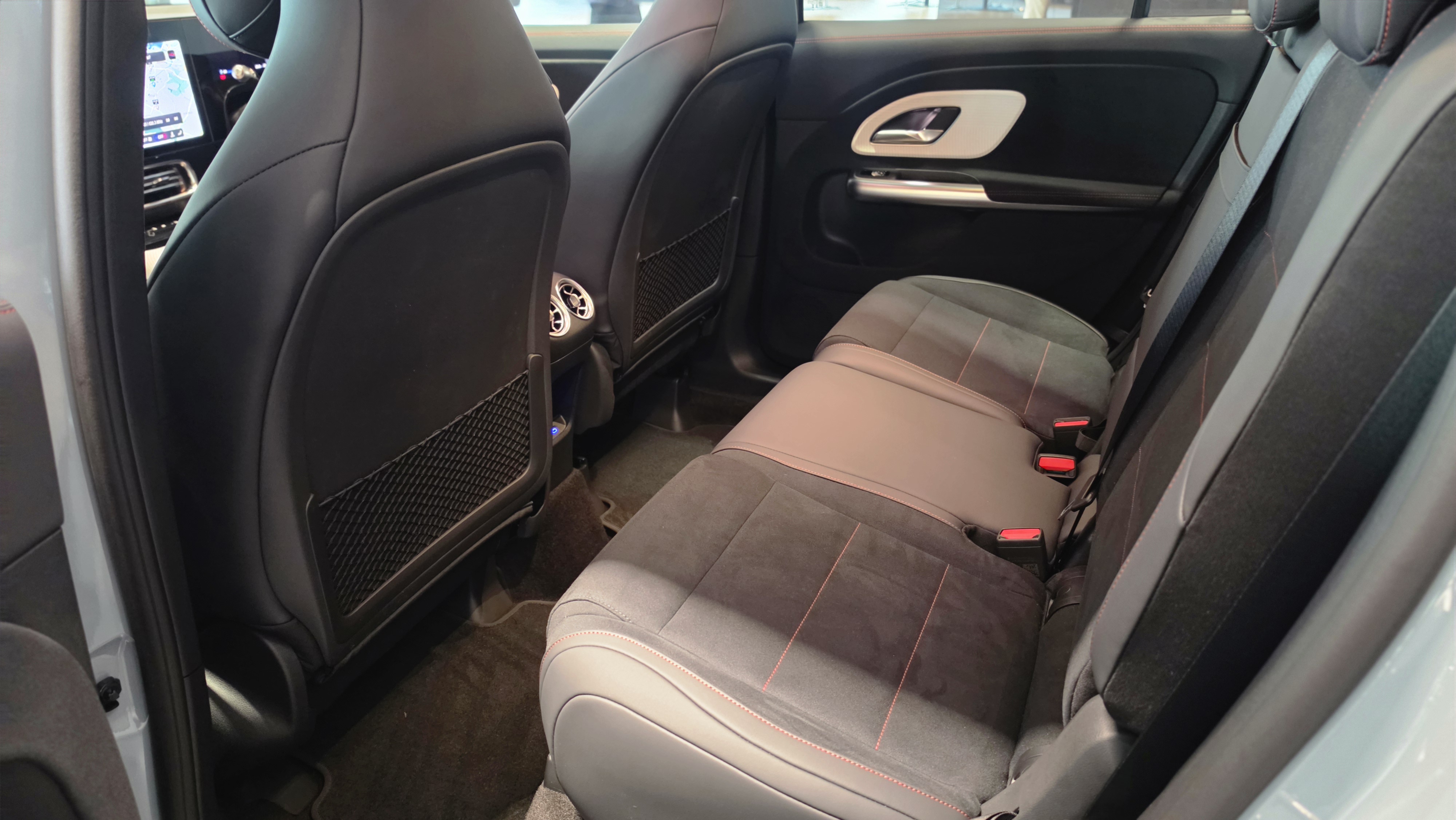Mercedes-Benz GLB electric seven seater rear seats interior