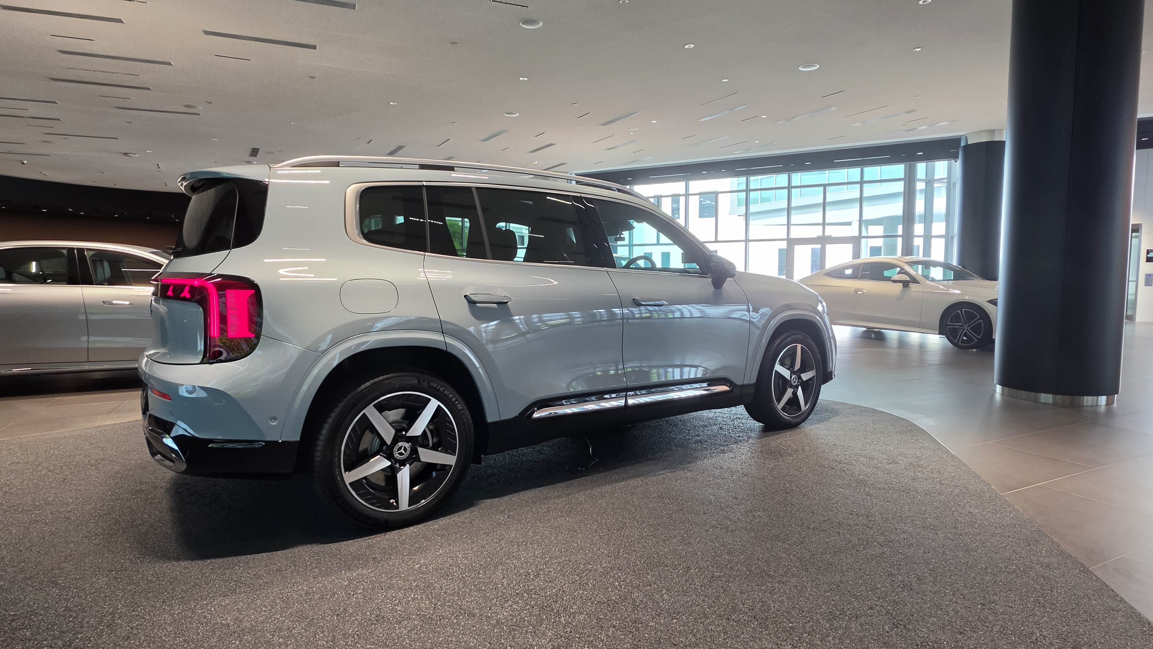 Mercedes-Benz GLB electric side profile view Singapore