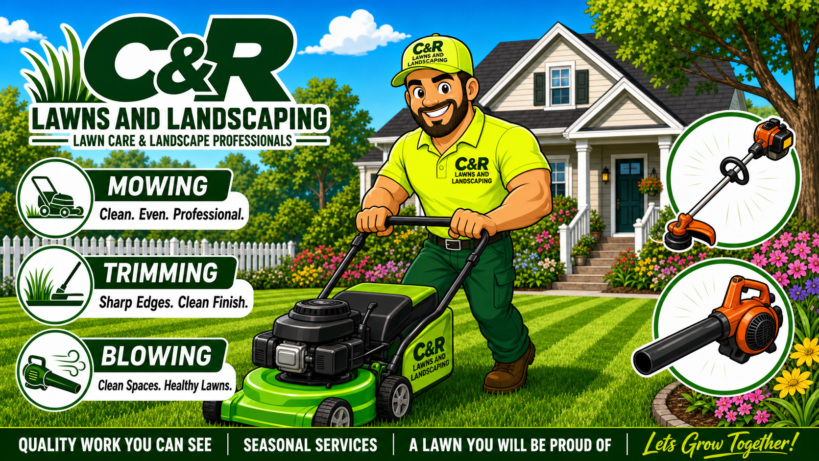 C&R Lawns and Landscaping mascot