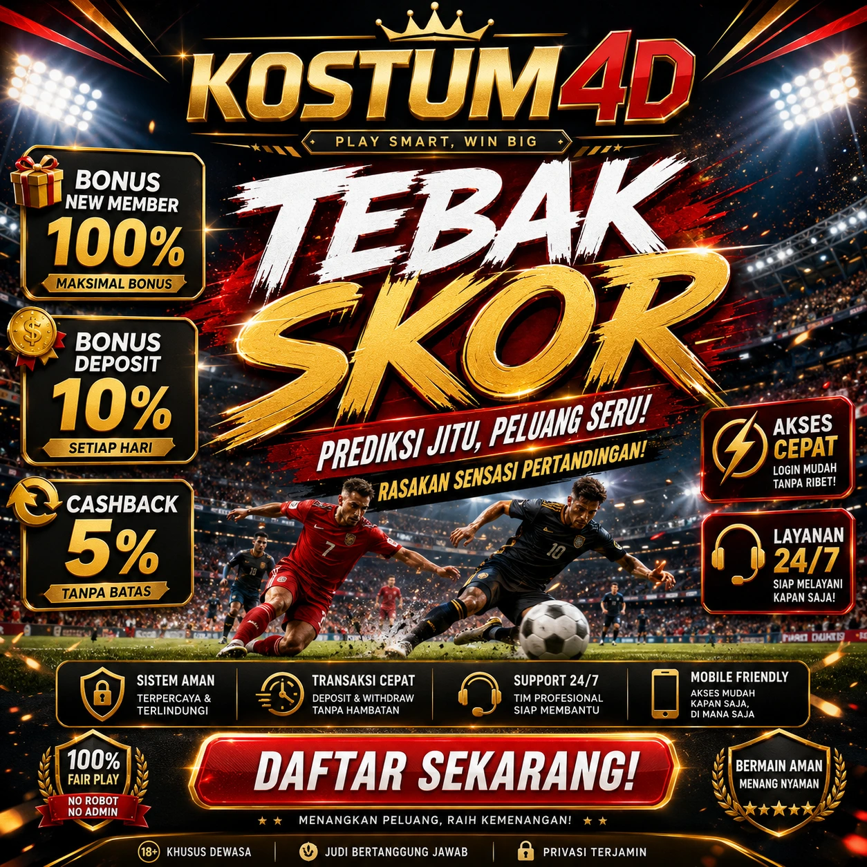 KOSTUM4D – Saat Pertandingan Besar Menjadi Momen yang Tak Terlewatkan