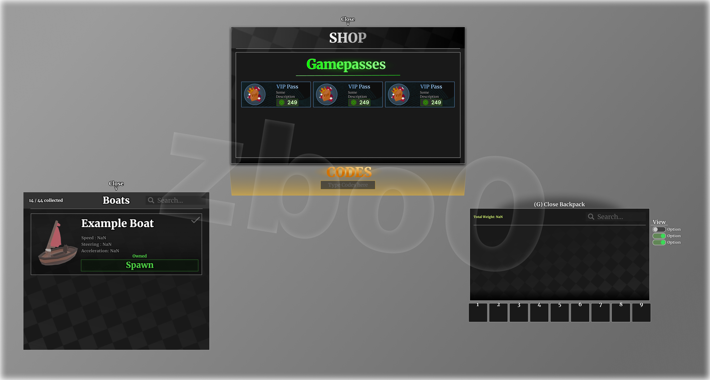 Clean simple UI