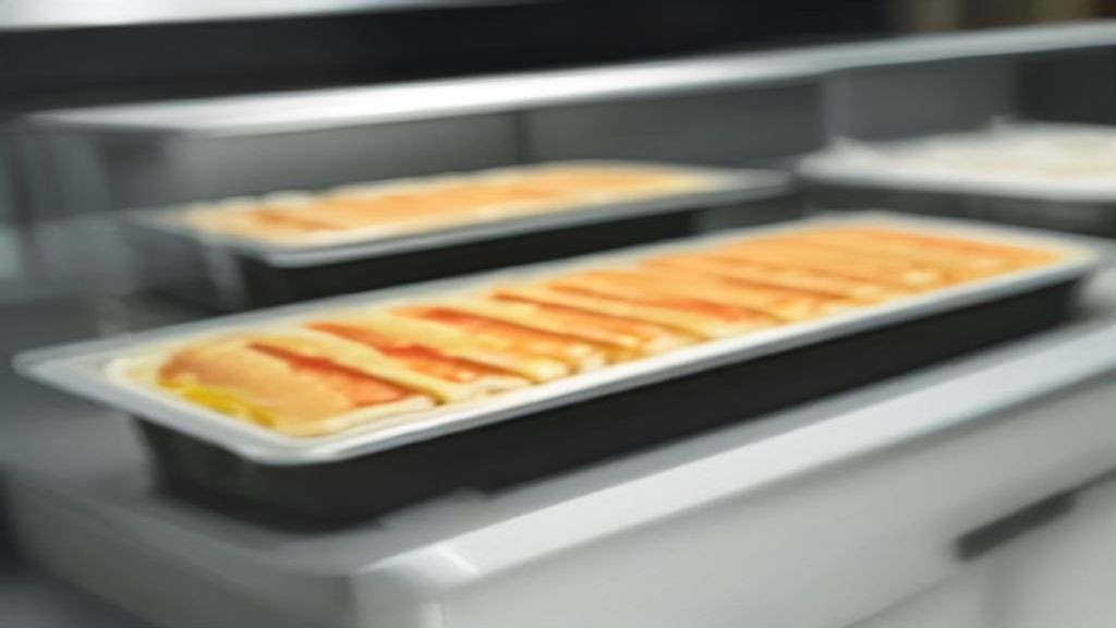 Clean sandwich and salad prep table rail with food pans staged for sandwich and salad assembly