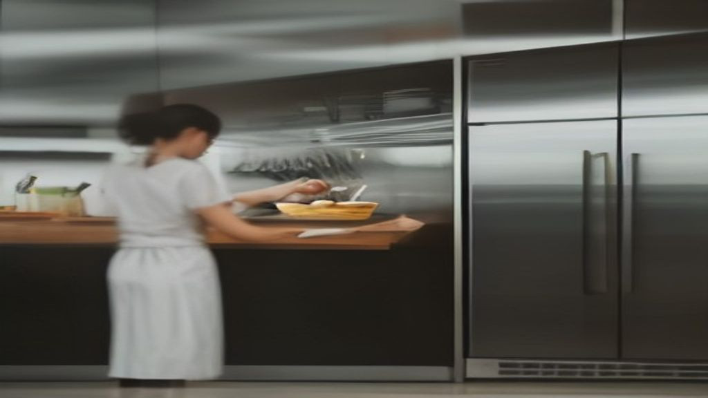 Kitchen manager comparing undercounter freezer door and drawer configurations on a cook line