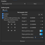 inkscape grid rect
