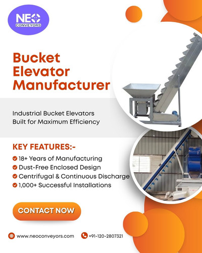 Bucket Elevator Manufacturer in India | Industrial Bucket Elevators.jpg
