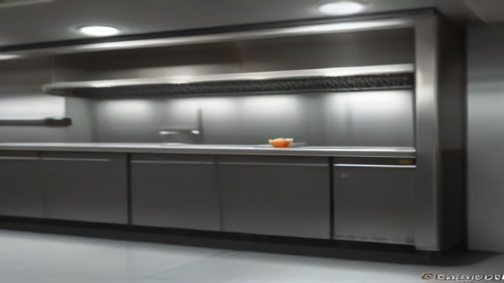 Commercial 32 tall undercounter refrigerator installed beneath a stainless prep counter in a restaurant kitchen
