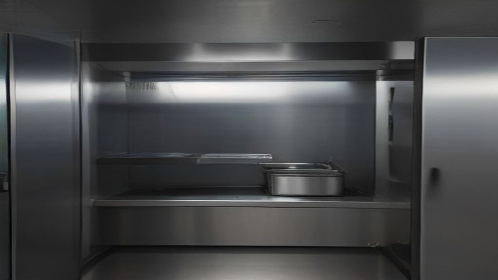 Staff cleaning condenser intake and door gaskets on a commercial undercounter refrigerator