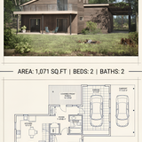 Architectural draft of wooden house 202607310508 x4