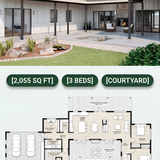 House courtyard floor plan 202607310448 2 x4
