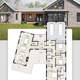 Stone house floor plan blueprint 202607301107 x4