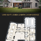 Modern home floor plan blueprint 202607301107 x4