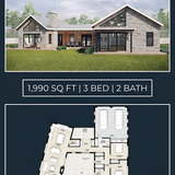 Modern Ranch Layout Floor Plan 202607301107 x4