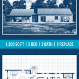 Blueprint cabin exterior floor plan 202607301300 x4