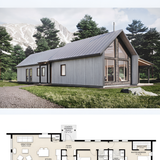 Cabin plan 1200 sq ft 202607301300 x4